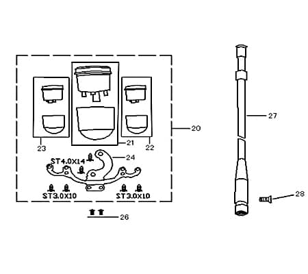 Rex Palermo Tachowelle Tachoantrieb 50ccm 4Takt 740638 Motorroller.de Tacho-Welle Tachometerwelle Tachoantriebswelle Tacho-Antrieb 50ccm-4Takt Scooter