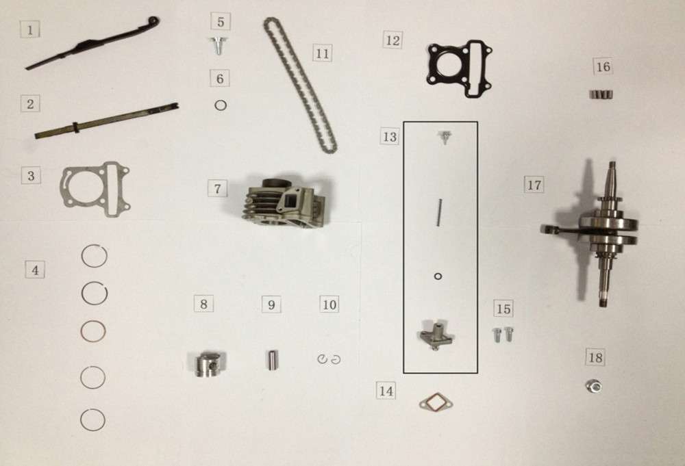 AGM GMX 460 Retro Classic Kolbenringe 50ccm 4Takt Euro 4 13011-SQ5A-9000 Motorroller.de Kolbenringsatz Verdichtungsringe Kompressionsringe