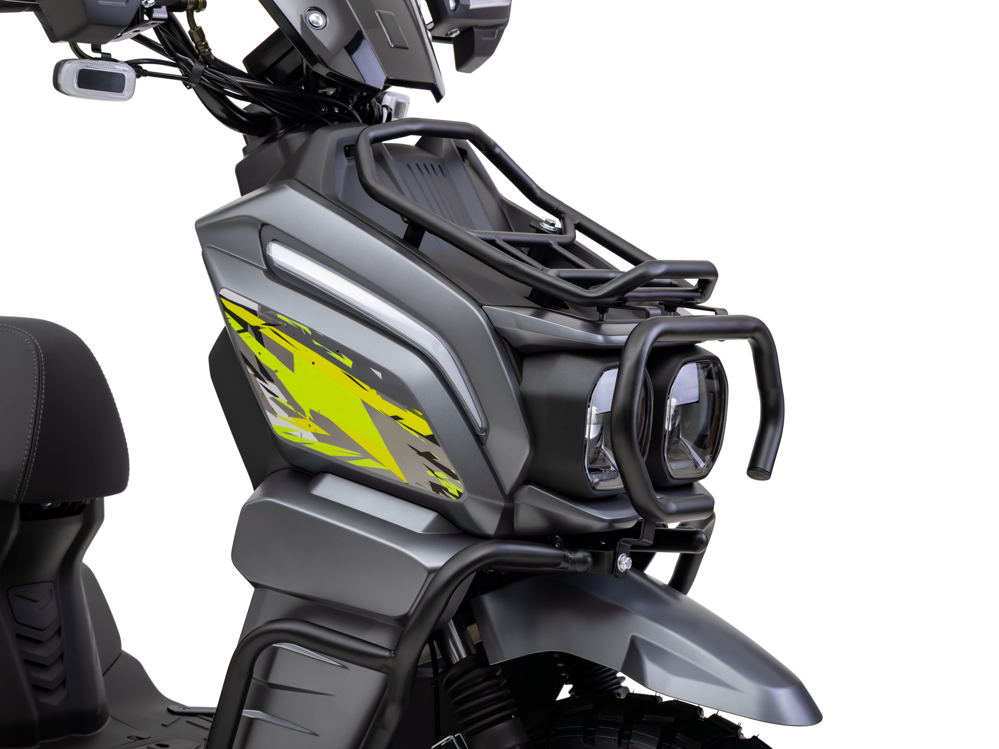 Motorroller Fighter 50 RT grau 45 km/h Euro 5 Scooter Mokick Roller