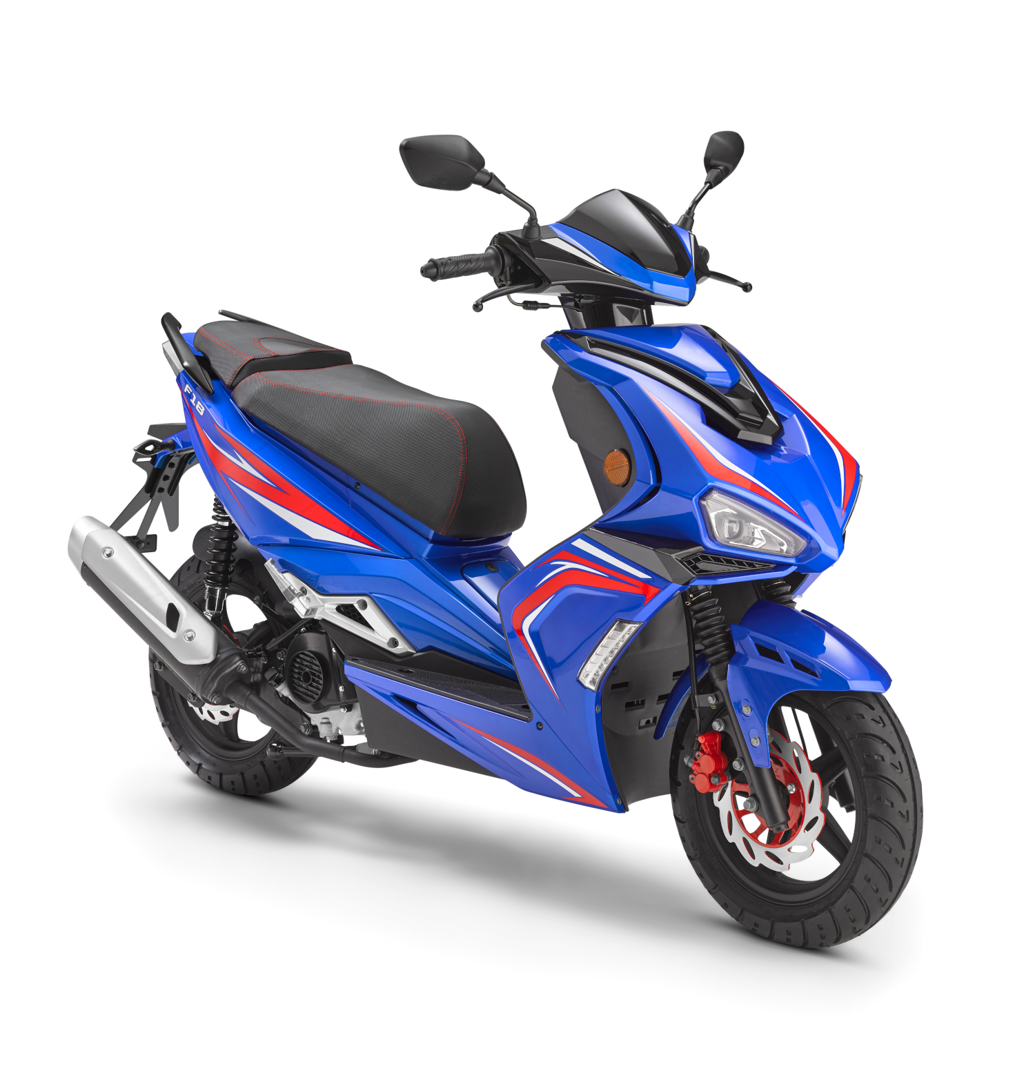 Motorroller Firejet F18-50 Sport 45 km/h blau Euro 5 Scooter Roller Mokick