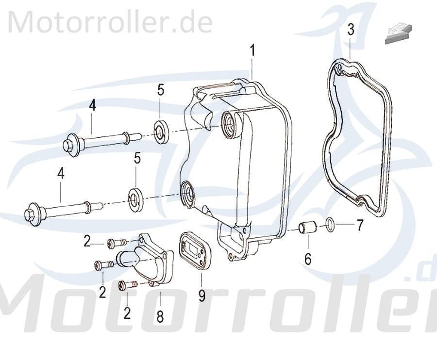 SMC Bundschraube Generic Zion 125 Scooter Roller 100013000000 Motorroller.de Maschinenschraube Flanschschraube Flansch-Schraube Maschinen-Schraube