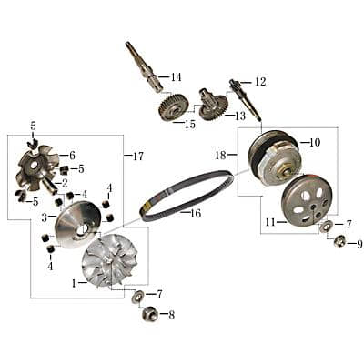 Rex Imola 125 Nockenplatte 125ccm 4Takt Nockenscheibe Motorroller.de Reglerplatte 152QMI YY125QT-28 125cc 4T GY6