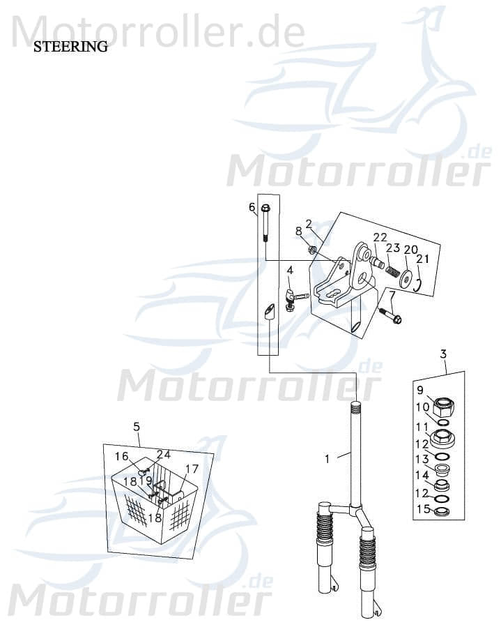 Adly Fun Cruiser FC 20 Buchse elektro 51161-165-000 Motorroller.de Hülse Distanzhülse Lagerbuchse Distanz-Hülse Distanzbuchse Passhülse Scooter