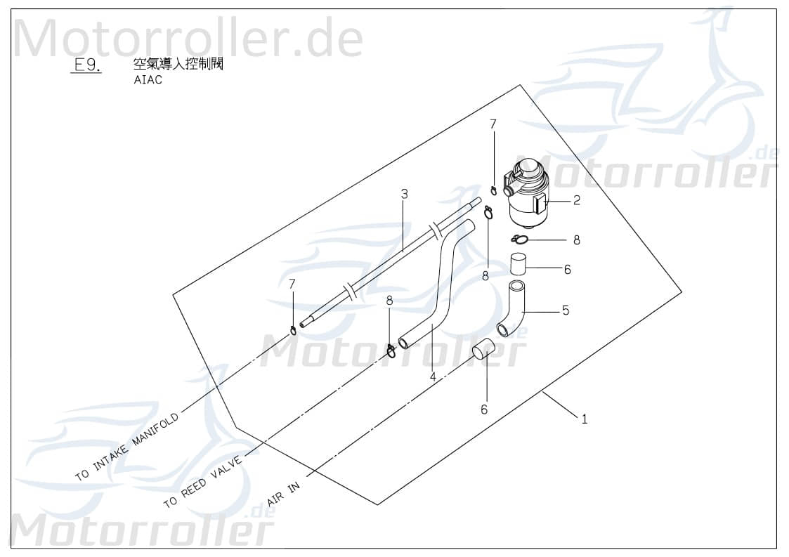 PGO SLS Filter / Isolierschwamm 150ccm-4Takt G-Max 150 C1286310000 Motorroller.de PGO 150ccm-4Takt Bugrider 150 Mokick Ersatzteil Service Inpektion