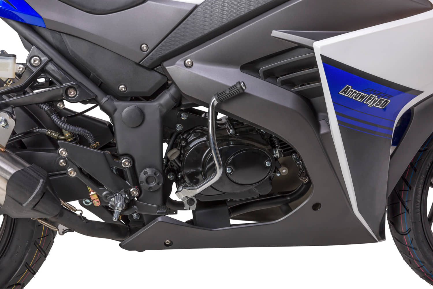 Motorrad Fighter 50 AF-RS schwarz-rot 45 km/h Euro 5 Schaltmoped Mokick Kleinkraftrad