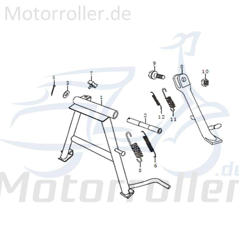 Kreidler STREET 125 DD FEDER Dämpfung 125ccm 4Takt 91387 Motorroller.de Schwingungsdämpfer Ausgleichsfeder Abfederung Masseausgleich 125ccm-4Takt