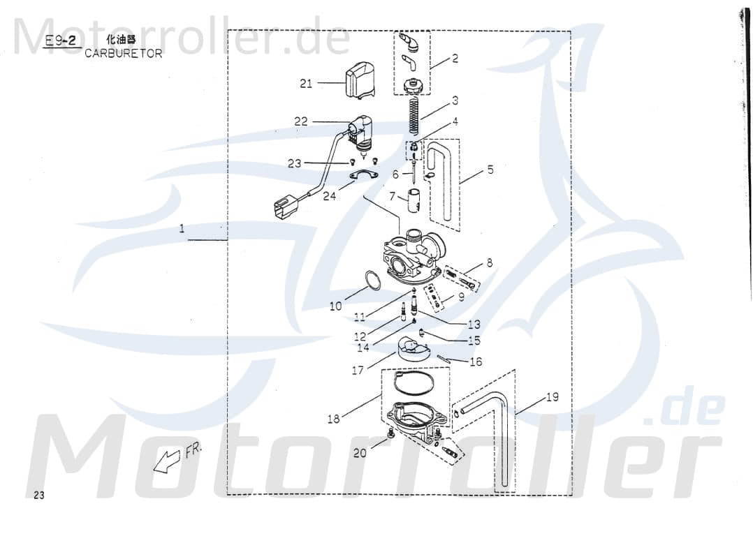 O-Ring Vergaser Dichtung PGO D1900-TB3-0100