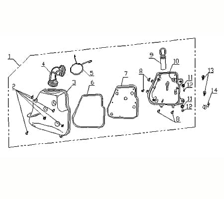 Luftfiltergehäuse Luftfilter komplett 730446