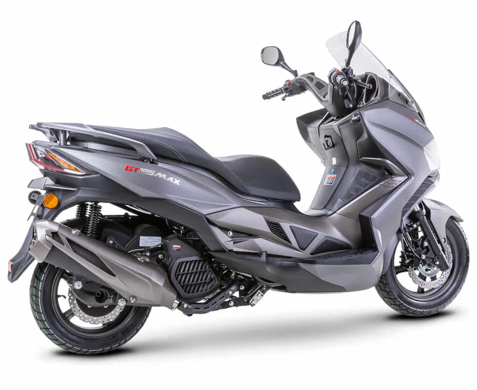 Motorroller Fighter 125 R GT Max silber 95 km/h 4-Ventiler Euro 5+ Großraumroller Leichtkraftrad Scooter 125ccm