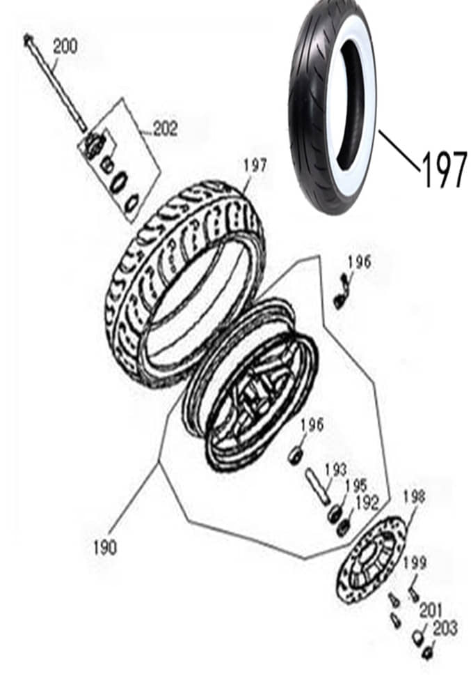 Felgenventil mit Kappe Reifenventil Znen Euro 4 42753-F8-9000