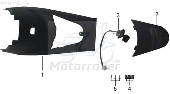 Clip 4.2mm Eppella Eppella Scoody 20 Schelle Klemme ST4.2 Motorroller.de Klammer Klemmschelle Befestigungsschelle Halteklammer Schraubschelle Guewer