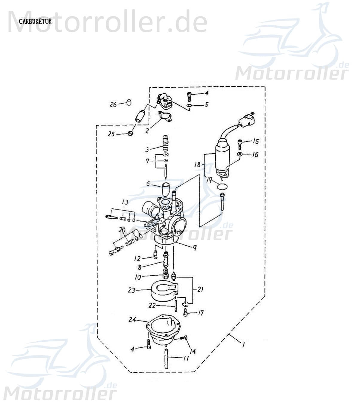 Adly Einstellschraube ATV 50 II Utility XXL AC 50ccm 2Takt Motorroller.de Regulierschraube Gemischschraube Standgasschraube Leerlaufschraube Quad UTV