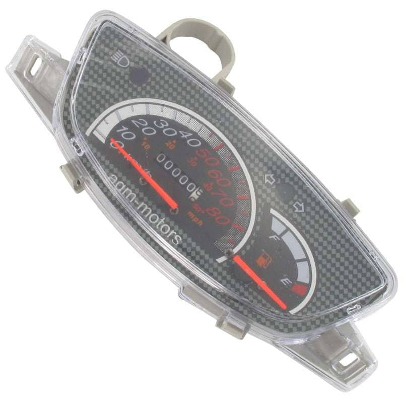 Tachometer bis 80km/h ohne Kabelbaum 4T 50cc 700343