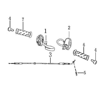 Lenkergewicht komplett Lenkergewichte Jonway 700746