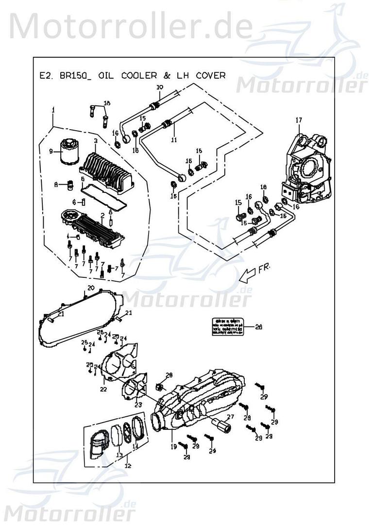 PGO Sicherungsmutter M14 G-Max 50 selbsthemmende 50ccm 2Takt Motorroller.de Sicherheitsmutter Sicherungs-Mutter Stopmutter Stop-Mutter 125ccm-4Takt
