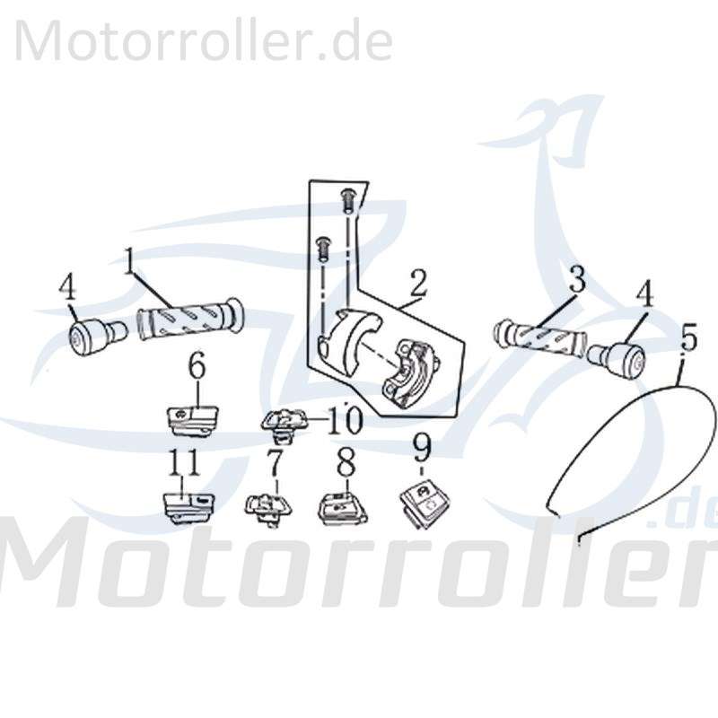 Kreidler Martinique 125 DD Blinkerschalter Blinker-schalter 702550 Motorroller.de BlinkerSwitch Blinkerknopf Scooter