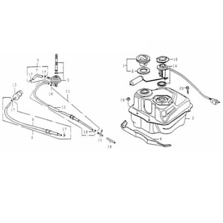 Rex Rexy 125 Tankanzeige Tankuhr Roller 125ccm 4Takt 83200 Motorroller.de Benzinanzeige Kraftstoffanzeige Tank-Anzeige Füllanzeige Benzinstandsanzeige
