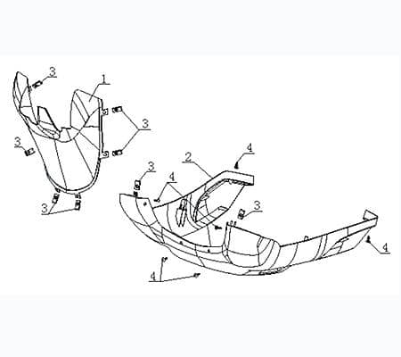 Unterbodenverkleidung silber 730536