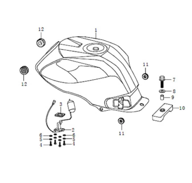 Kreidler DICE GS/SM 125 pro Dichtung Benzinstandgeber 781179 Tankgeber Tankanzeige Original Street 125 DD