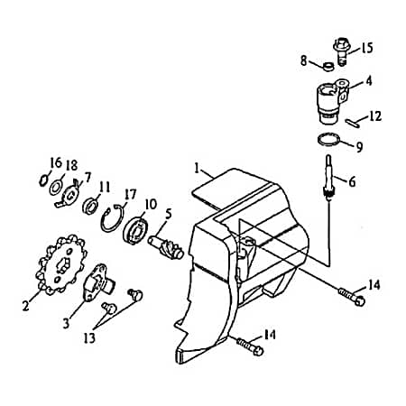 Antriebsgehäuse Rex Quad 150 ATV 150ccm 4Takt 90316 Motorroller.de 150ccm-4Takt Offroad Ersatzteil Service Inpektion Direktimport