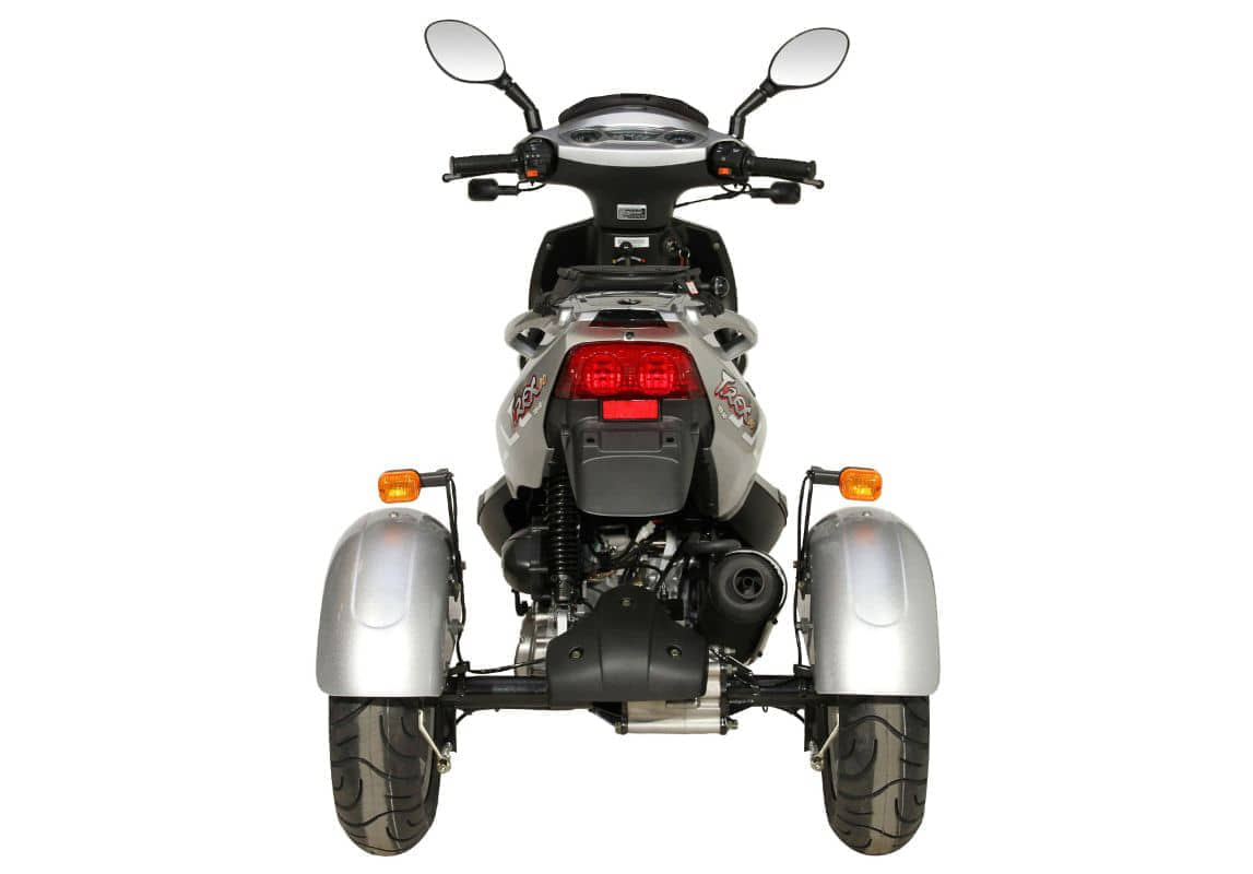 PGO TR3 Trike, Dreiradroller, Motorroller 45 km/h silber Gebraucht Seniorenroller Handicaproller