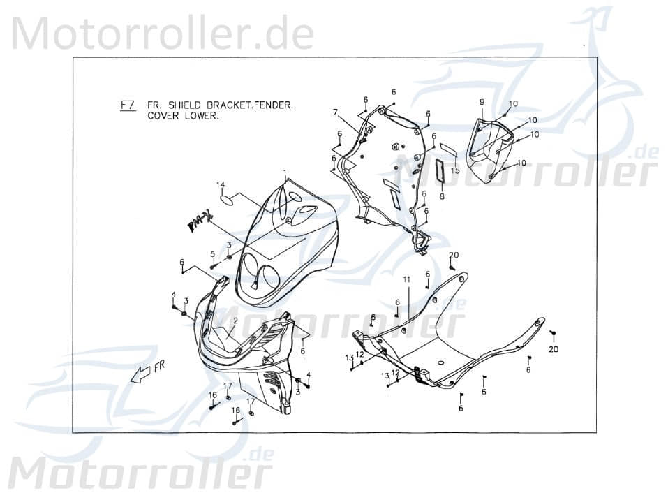 PGO Trittbrettverkleidung unten dunkel schwarz PMX 110 P2626001650 Motorroller.de Fußbrettverkleidung PMX 50 Mokick Ersatzteil Service Inpektion