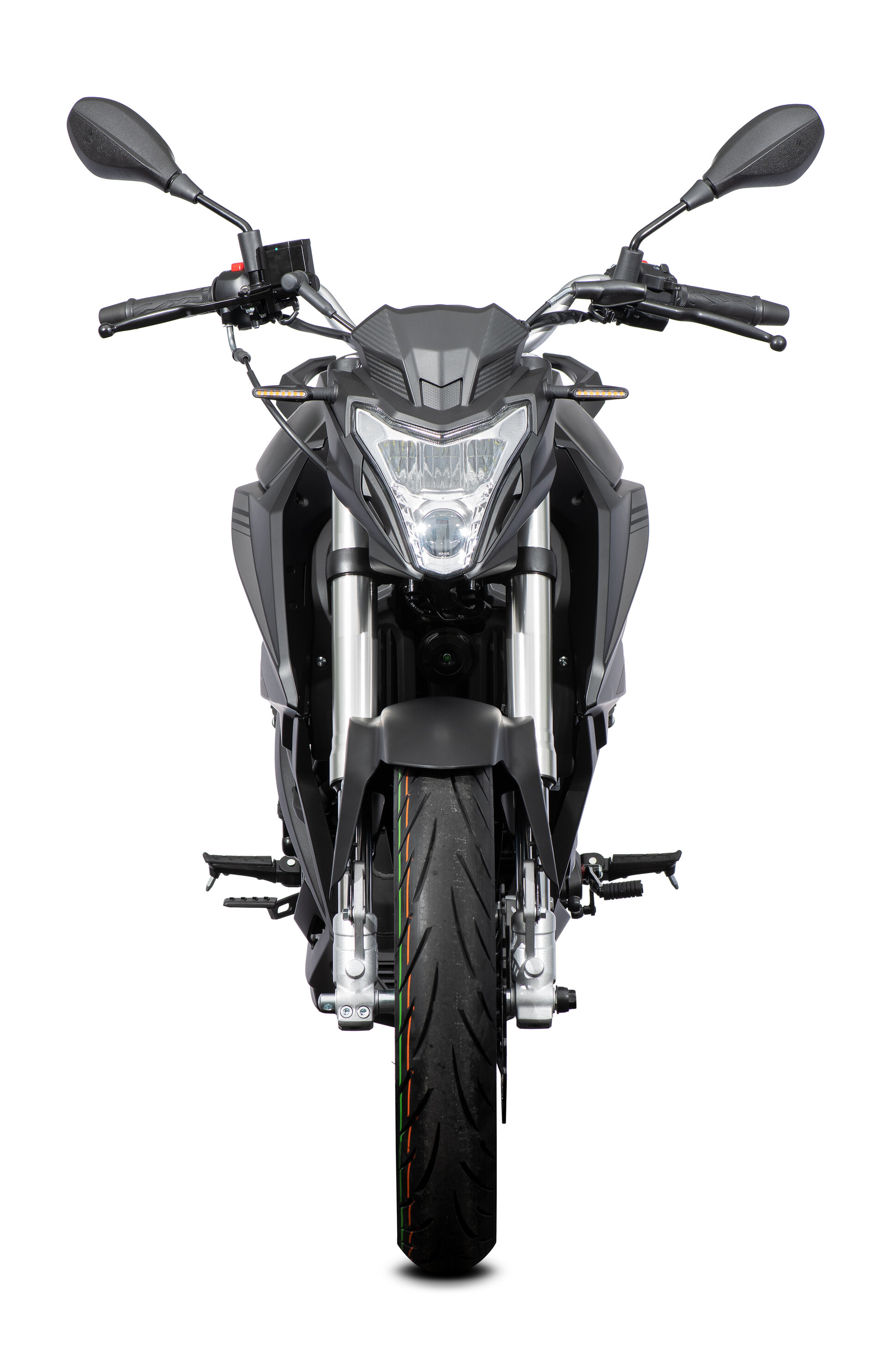 Motorrad Fighter 125 B-KS schwarz-grau 95 km/h Euro 5+ Schaltmoped Mokick Kleinkraftrad