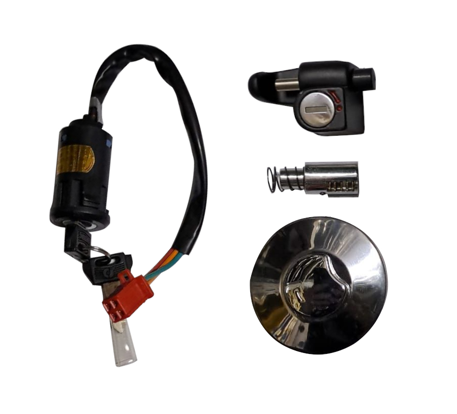 Jincheng Monkey JC 50 Schlosssatz 46700-A0300-K Motorroller.de Zündschloss Tankdeckel Schlössersatz Zündung Minibike Poketbike