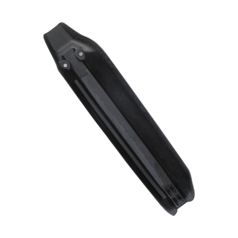 Rex Enduro 125 DD Stoßdämpferschutz links glanz-schwarz 89028 Kreidler Supermoto Verkleidung Abdeckung Gabelholm Gabelbein