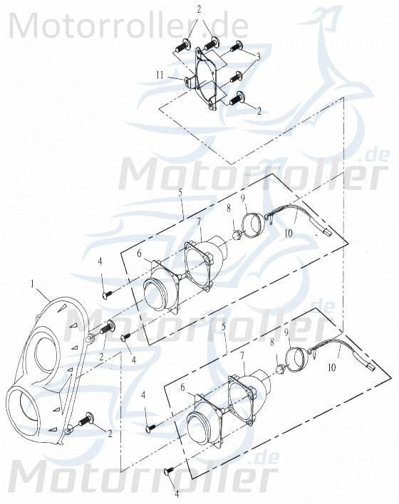 Adly Panther 50 Glühbirne Roller 50ccm 2Takt 34901-159-000 Motorroller.de Glühlampe Glassockellampe Innenleuchte Standlichtbirne Leuchtmittel Scooter