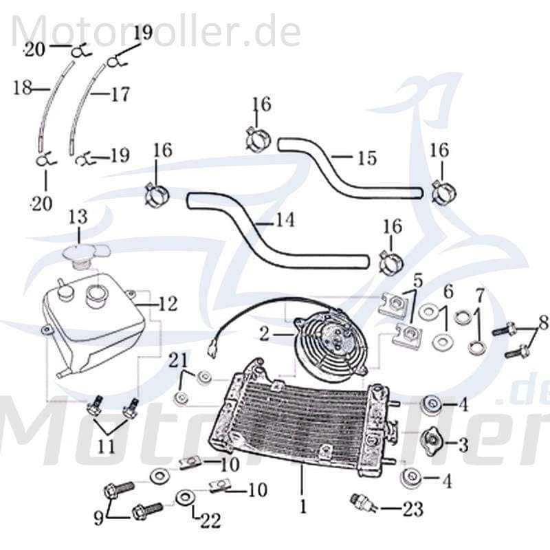 Kreidler Insignio 250 DD Temperaturgeber 250ccm 4Takt 702313 Motorroller.de Temperatursensor Scooter Jonway Ersatzteil Service Inpektion