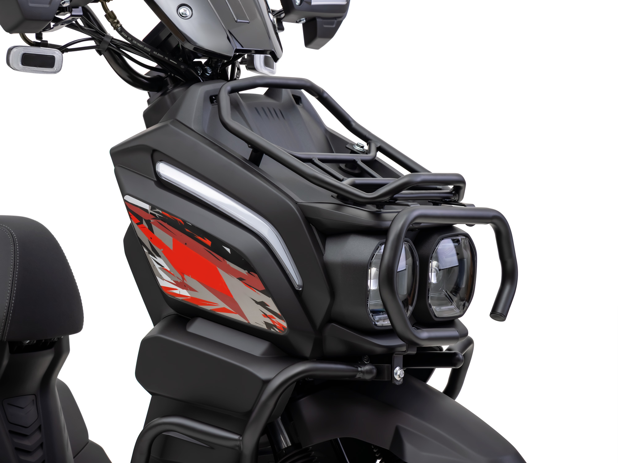 Motorroller Fighter 50 RT schwarz 45 km/h Euro 5 Scooter Mokick Roller