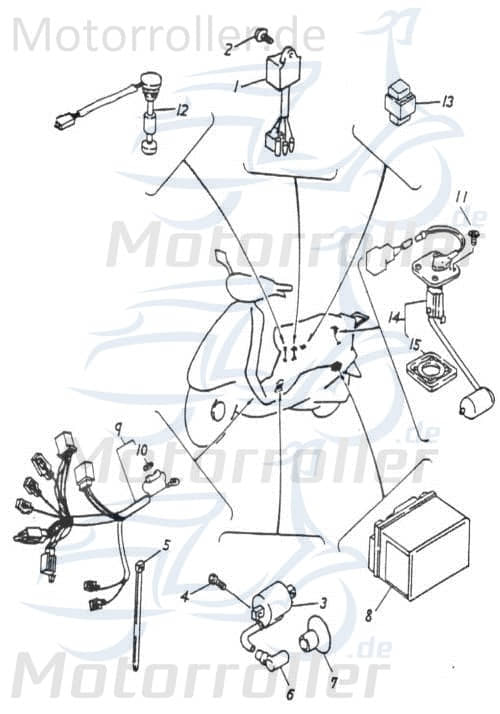 Adly Benzinstandsanzeige Super Sonic 50 Tankuhr 50ccm 2Takt Motorroller.de Kraftstoffanzeige Spritanzeige Anzeige-Kraftstoff Anzeige-Benzin Scooter