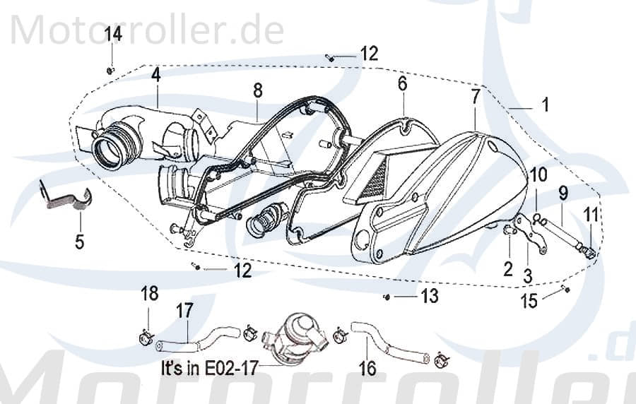SMC Schlauchklemme Durchmesser 11mm Schelle Clip B17010110003 Motorroller.de 250ccm 4Takt Spannring Klemmschelle Schlauchbinder Klemm-Schelle Scooter