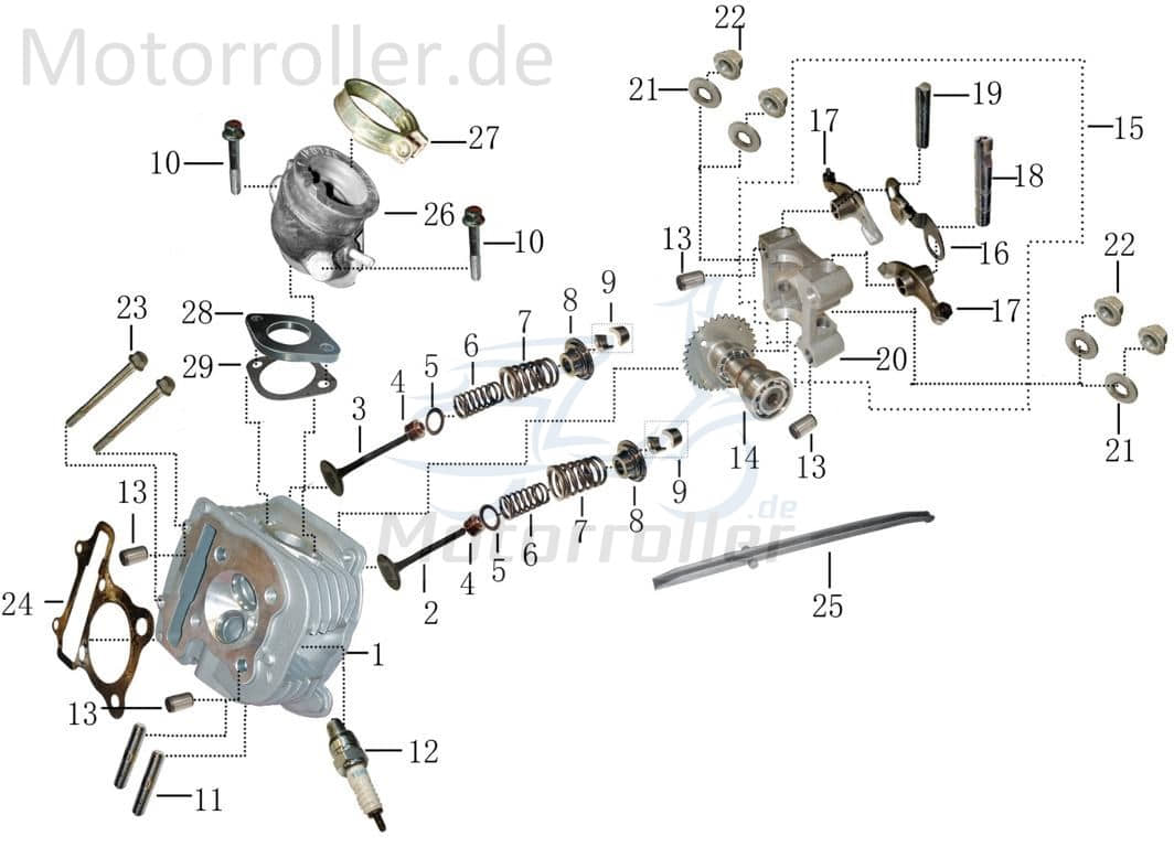 Schraube M6 x 85mm + Bund weiß verzinkt GB/T5787-M6X60