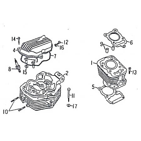 Zylinderfußdichtung Zylinderkopf Quad ATV 4Takt 98212