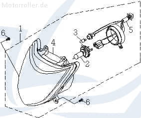 SMC Scheinwerfer Explorer Titan 300 Vorderlicht 55320-CEW-00 Motorroller.de Frontscheinwerfer Hauptscheinwerfer Front-Scheinwerfer Frontlicht Quad
