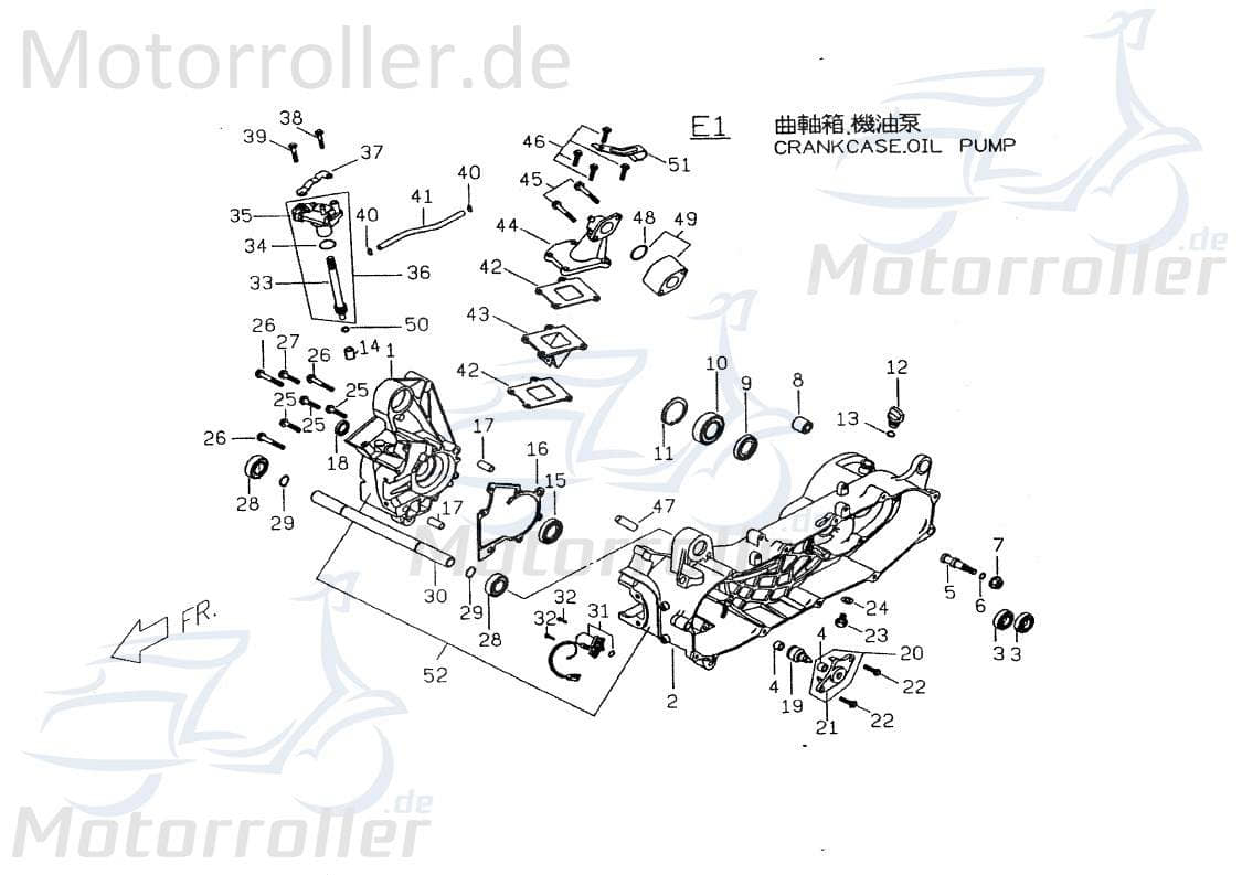 PGO Zwischenstück Ansaugstutzen T-Rex 50 Roller 50ccm 2Takt Motorroller.de PGO 50ccm-2Takt Scooter G-Max 50 Naked Ersatzteil Service Inpektion