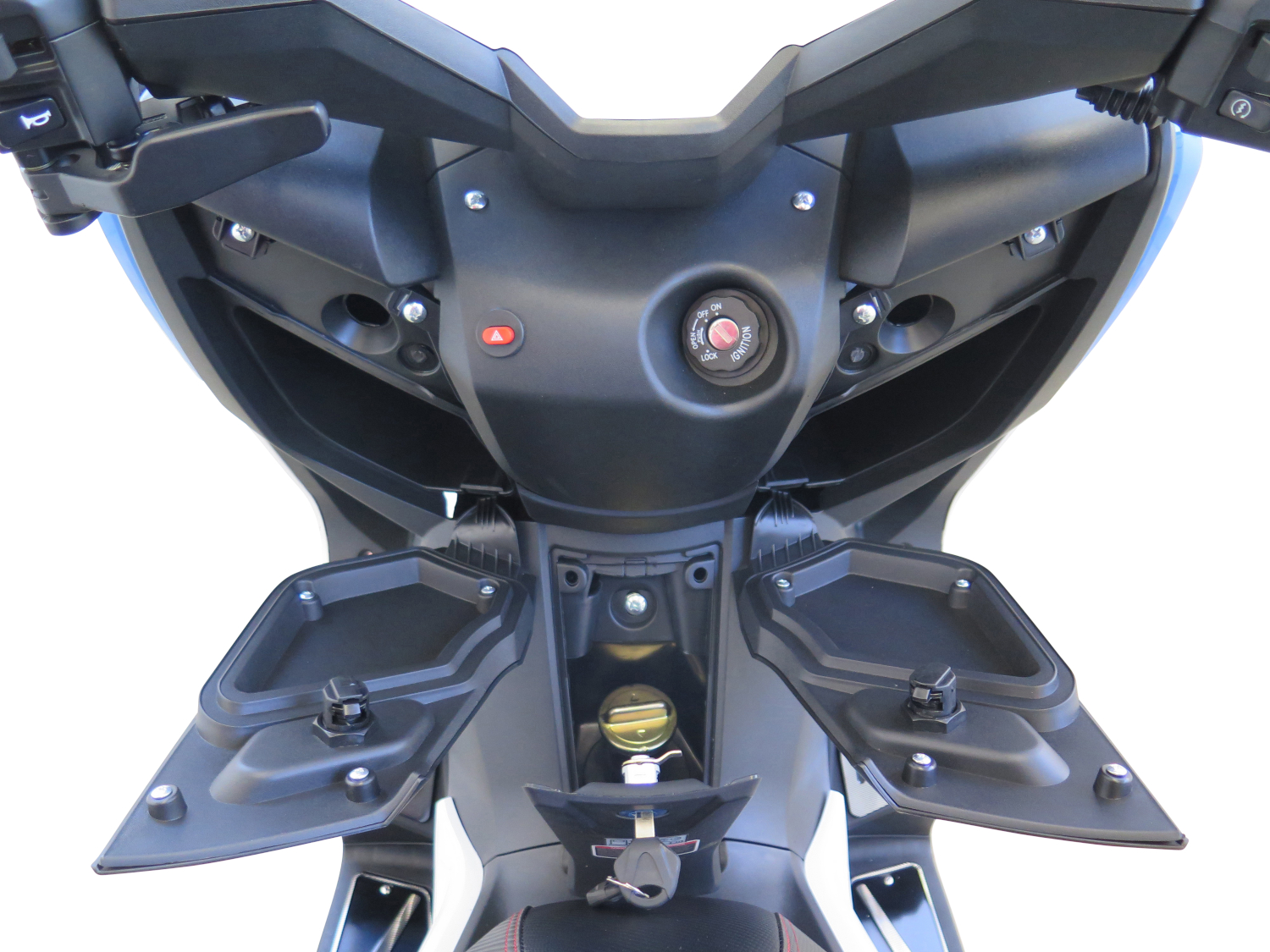 Motorroller Firejet 125 BMAX weiß-blau Euro 5 Scooter Roller 125 ccm 4 Takt