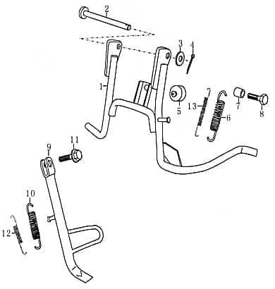 Buchse Rex RS250 Hülse Distanzhülse Lagerbuchse 50ccm 2Takt Motorroller.de Distanz-Hülse Distanzbuchse Passhülse Passbuchse Abstandshülse Scooter