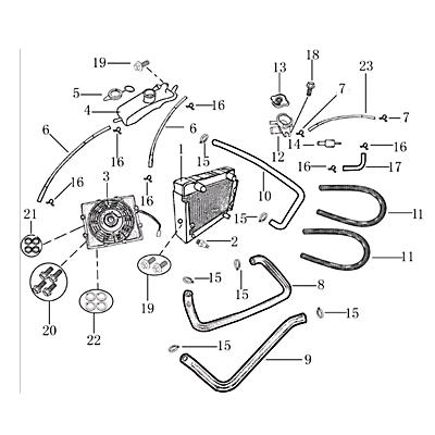 Jonway Insignio 250 DD Motorlüfter 250ccm 4Takt 702314 Motorroller.de Gebläse Motorgebläse Scooter Kreidler Ersatzteil Service Inpektion Direktimport