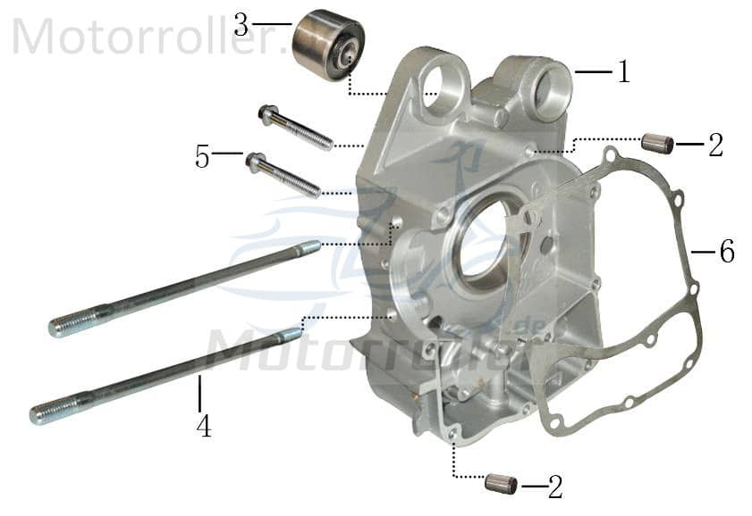 Flanschschraube M6x50 weiß Verzinkt Qingqi 3112190306