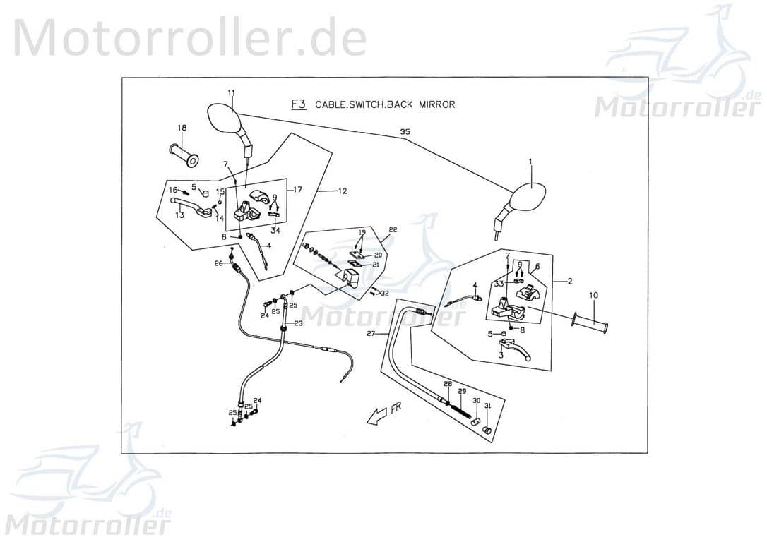 Schraube M6x16mm verzinkt AGM Bundschraube Roller 50ccm 4Takt Motorroller.de Maschinenschraube Flanschschraube Flansch-Schraube Maschinen-Schraube