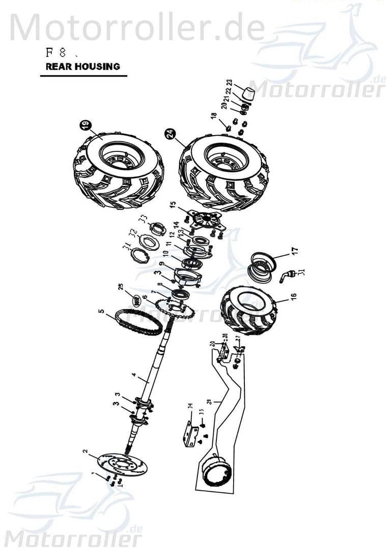 Kugellager 6206 PGO 96510620600 Motorroller.de