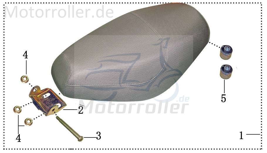 Sitzbank-Sattel schwarz komplett Sitz BT50QT-9-130000-R