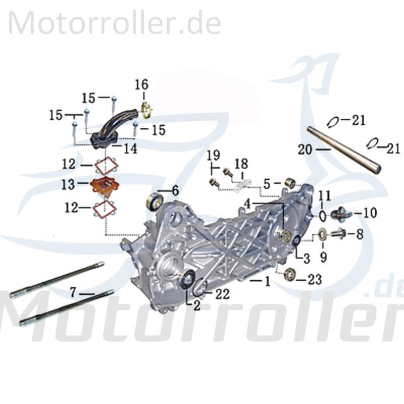 ZNEN Zahnradnabe 28150-EQ5B-9000 Motorroller.de Zahnritzelnabe Antriebsrad 50ccm-2Takt Scooter Florett 2.1 RS 50 Moped