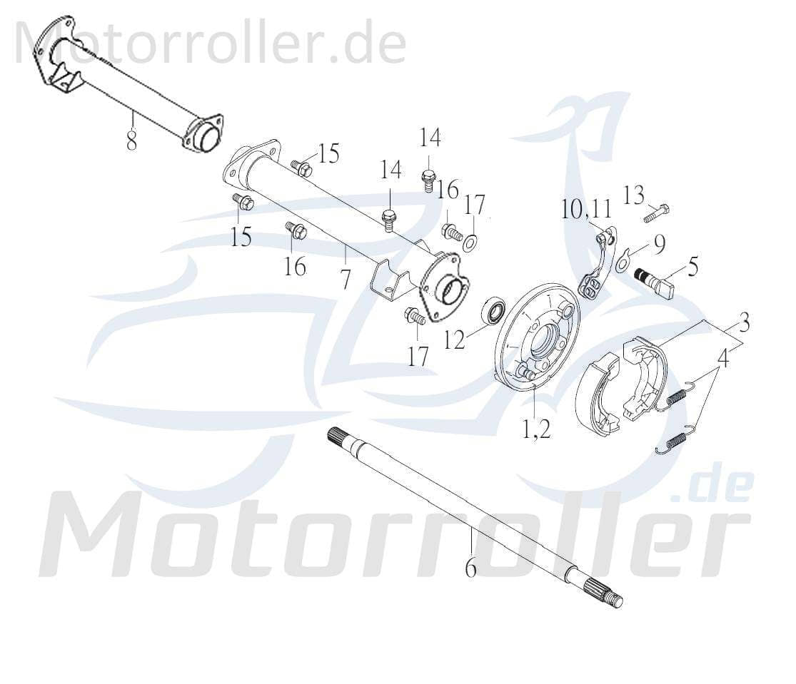Bremsnockenwelle Nockenwelle Bremse 81426
