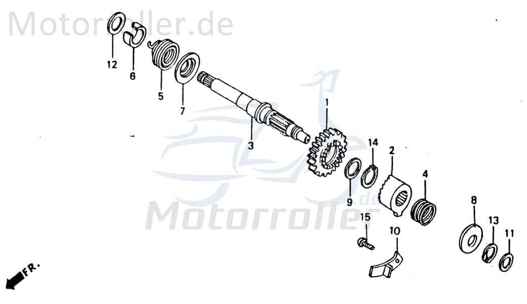 Chunlan Chopper Arretierplatte 125ccm 4Takt ABB-P24-NO.-10 Motorroller.de Halteplatte 244FM Motorrad Moped Ersatzteil Service Inpektion Direktimport