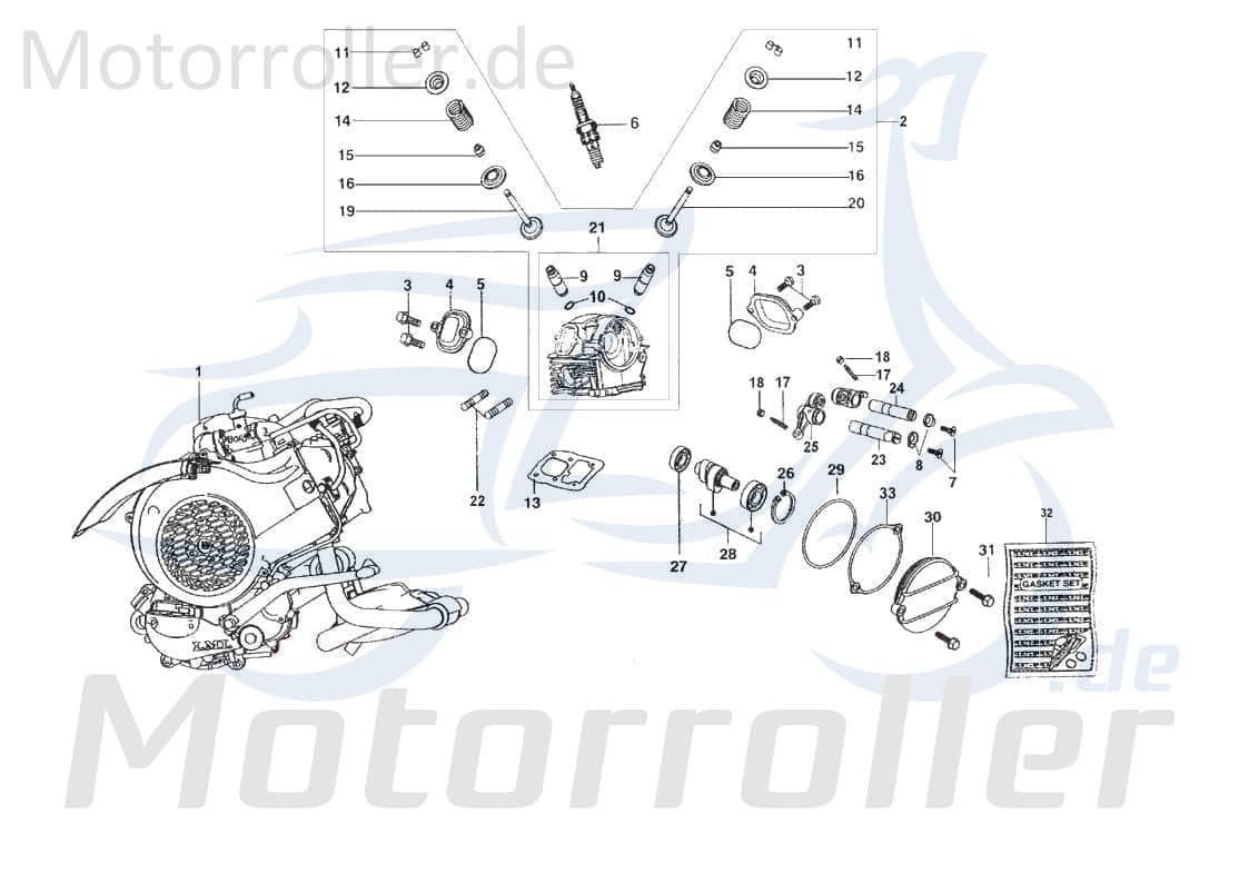 Kipphebelwelle Auslass Standard-Steuerwelle 721071