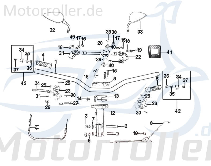 CPI Schraube M6x25mm NS 125 Scooter 4Takt B02050602564 Motorroller.de Bundschraube Maschinenschraube Flanschschraube Flansch-Schraube Keeway